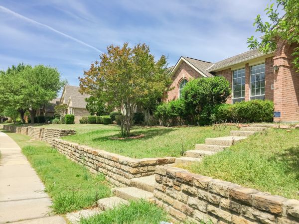 Sloped Yard Landscaping in Valrico